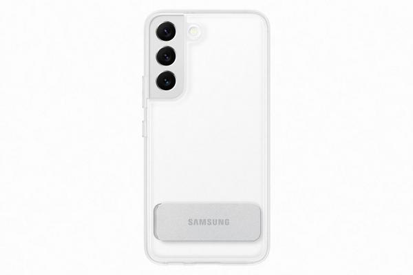 Samsung Průhledný zadní kryt se stojánkem pro Samsung Galaxy S22 Transparent