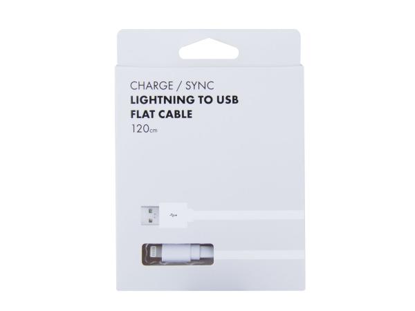 Kábel AVACOM LIG-120W USB - Lightning, 120cm, biela 