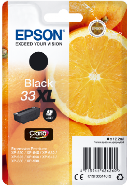 Epson Singlepack Black 33XL Claria Premium Ink