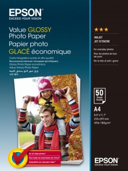 EPSON Value Glossy Photo Paper A4 50 listov
