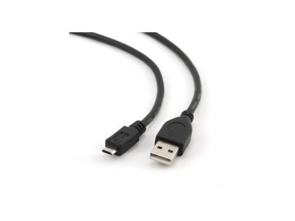 GEMBIRD kábel USB2.0 - microUSB, 3m, čierny