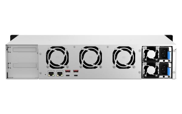 QNAP TS-873AeU-RP-4G (Ryzen 2, 2GHz, 4GB RAM, 8xSATA, 2x2, 5GbE, 1xPCIe, 2xM.2, 2xzdroj, malá hloubka) 