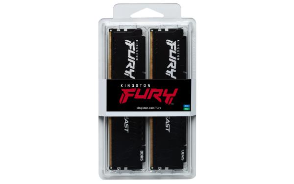 Kingston FURY Beast/ DDR5/ 64GB/ 5200MHz/ CL40/ 2x32GB/ Black 