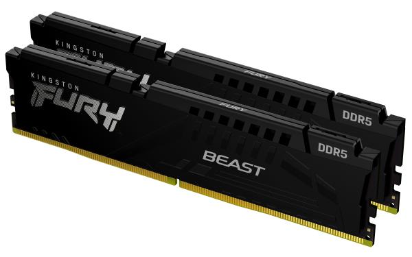 Kingston FURY Beast/ DDR5/ 16GB/ 4800MHz/ CL38/ 2x8GB/ Black