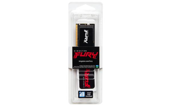 Kingston FURY Impact/ SO-DIMM DDR5/ 8GB/ 4800MHz/ CL38/ 1x8GB/ Black 