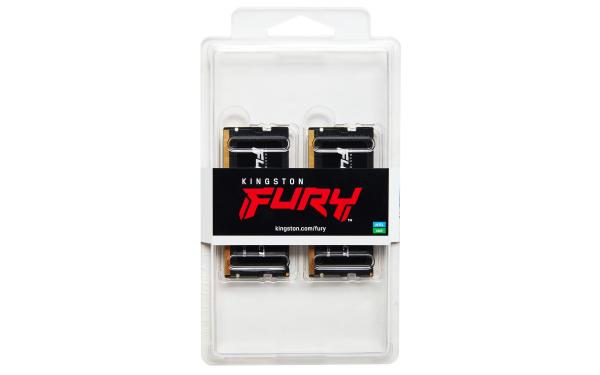 Kingston FURY Impact/ SO-DIMM DDR5/ 16GB/ 4800MHz/ CL38/ 2x8GB/ Black 