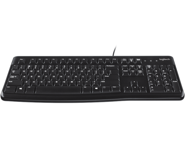 Logitech K120/ Drôtová USB/ RU layout/ Čierna 