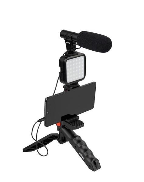 Doerr Vlogging Kit VL-5 Microphone videosvetlo pre SmartPhone