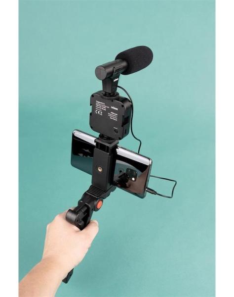 Doerr Vlogging Kit VL-5 Microphone videosvetlo pre SmartPhone 