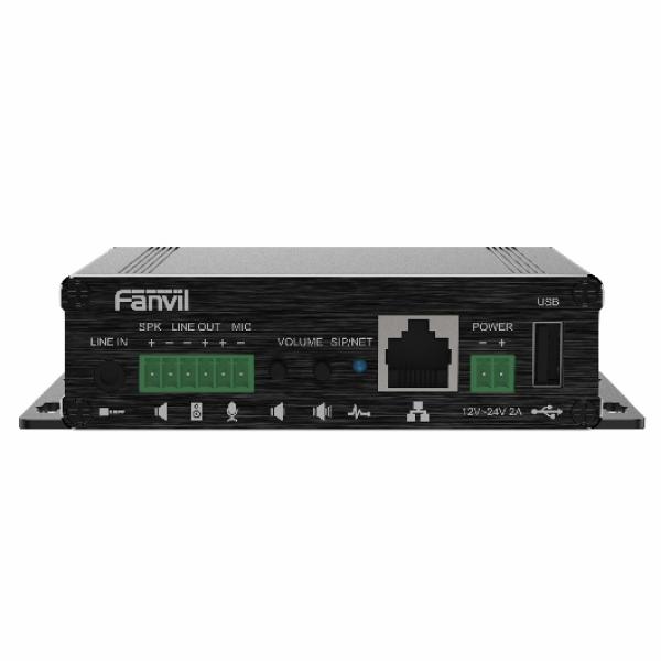 Fanvil PA3 SIP paging brána, 2xSIP, reproduktor rozhr, audio in/ out, USB