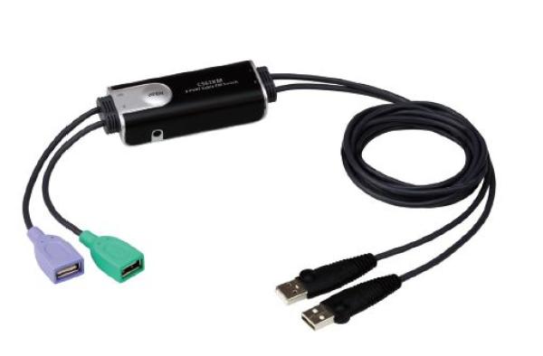 ATEN 2-port USB prepínač KM (klávesnice a myši)