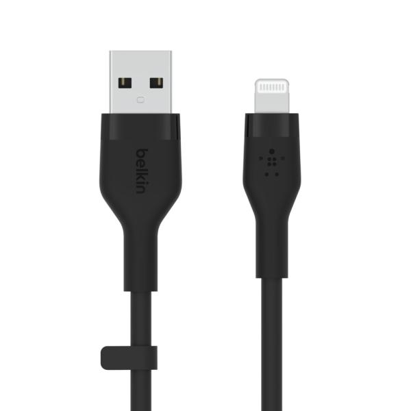 Belkin kábel USB-A na LTG_silikón, 1M, čierny
