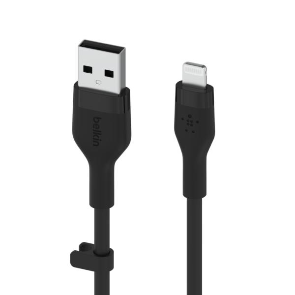 Belkin kábel USB-A na LTG_silikón, 1M, čierny 