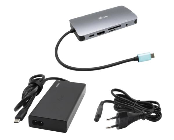 i-tec USB-C Metal Nano Dock HDMI/ VGA with LAN, Power Delivery 65W + zdroj 77W