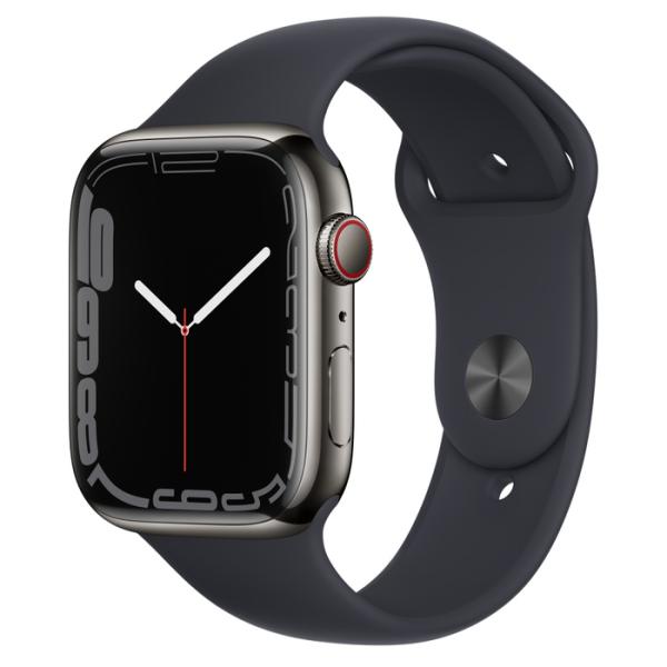 Apple Watch S7 Cell/ 45mm/ Space Grey/ Sport Band/ Midnight