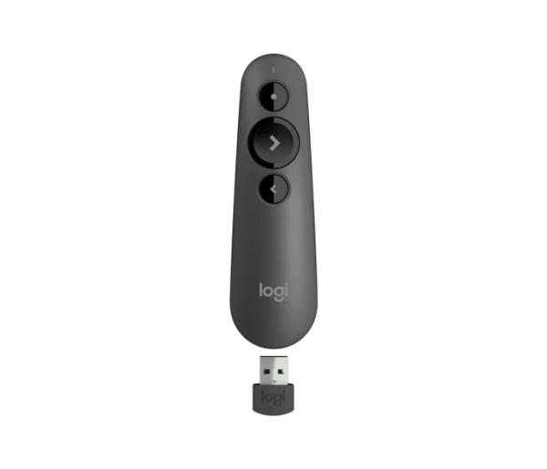 PROMO Logi Wireless Presenter R500, USB GRAPHITE 