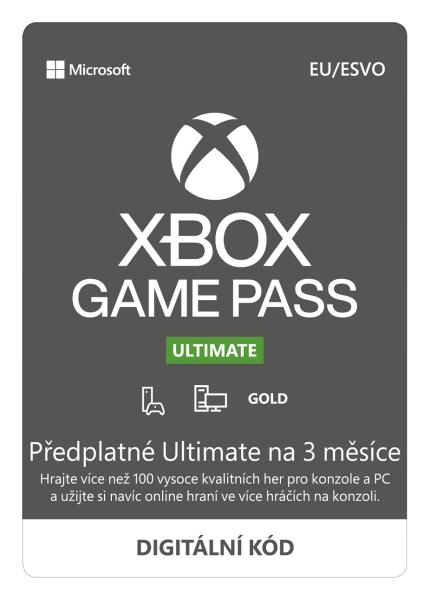ESD XBOX - Game Pass Ultimate - předplatné na 3 měsíce (EuroZone) 