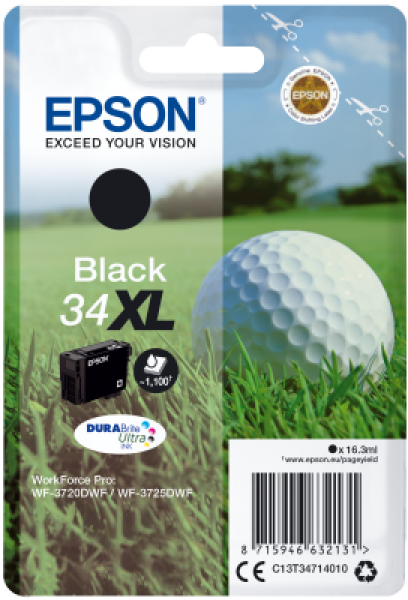 Epson Singlepack Black 34XL DURABrite Ultra Ink