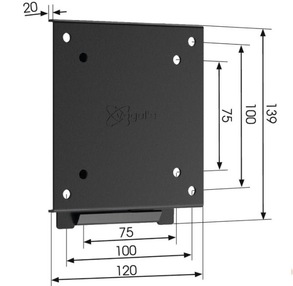 MA1000 fixní LCD držák na stěnu Vogel´s, 17-26" 