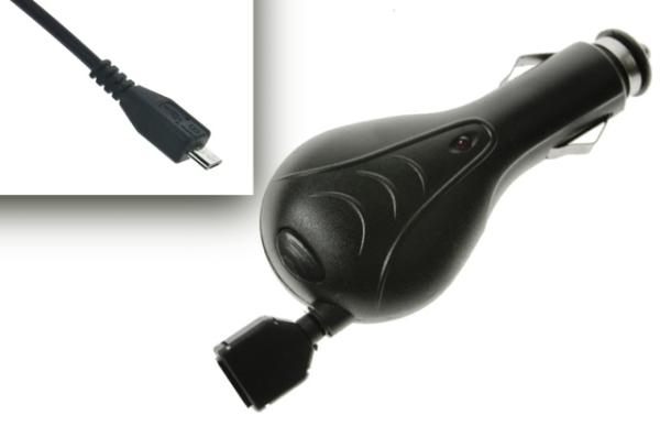 Samonavíjacia nabíjačka do auta ALIGATOR micro USB 1A, originálna