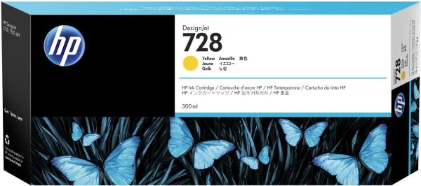 HP 728 300-ml Yellow InkCart