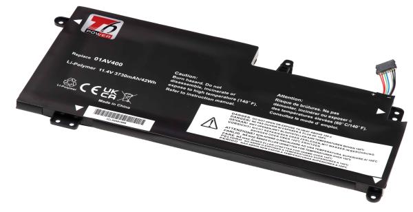 Baterie T6 Power Lenovo ThinkPad 13 20GJ/ 20GK, 20GL/ 20GM serie, 3730mAh, 42Wh, 3cell, Li-Pol