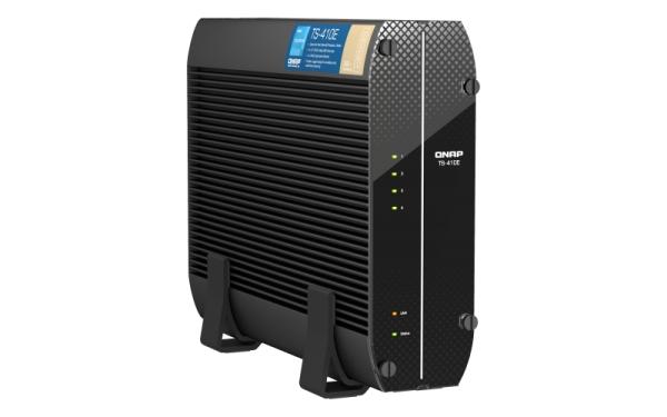 QNAP TS-410E-8G (4core 2, 6GHz, 8GB RAM, 4x 2, 5" SATA, 2x 2, 5GbE, 4x USB 3.2, 1x 4K HDMI, fanless) 