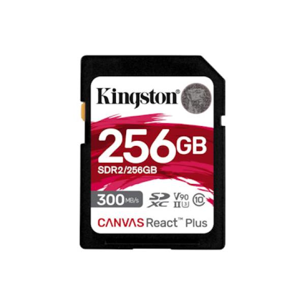 Kingston Canvas React Plus/ SDHC/ 256GB/ 300MBps/ UHS-II U3 / Class 10
