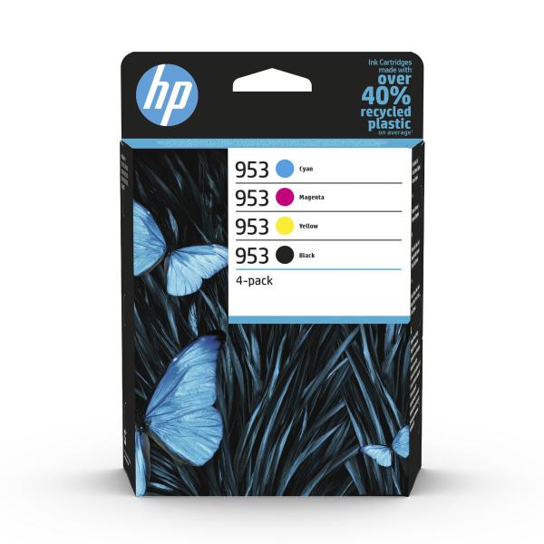 HP 953 CMYK Original Ink Cartridge 4-Pack (700 /  700 /  700 /  1, 000 pages)