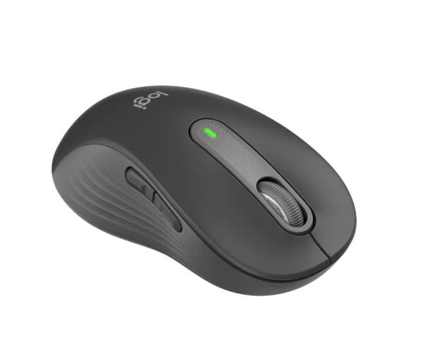 Logitech M650L/ Kancelárska/ Laserová/ Pre ľavákov/ Bezdrôtová USB + Bluetooth/ Šedá 