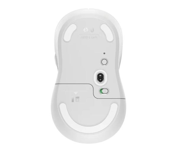 Logitech M650L/ Kancelárska/ Laserová/ Pre ľavákov/ Bezdrôtová USB + Bluetooth/ Biela 