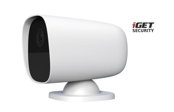iGET SECURITY EP26 White - WiFi bateriová FullHD kamera, IP65, zvuk, samostatná a pro alarm M5-4G CZ 