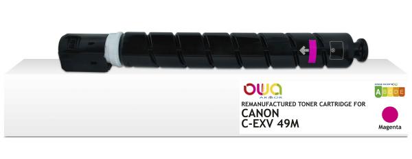 OWA Armor toner kompatibilný s Canon C-EXV49M, 19000st, červená/ magenta