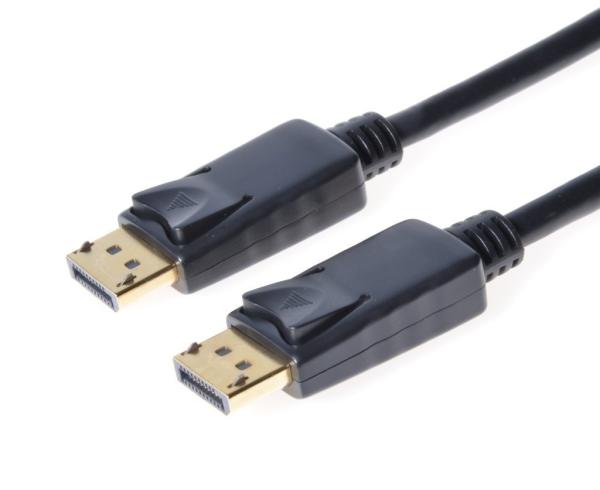 PremiumCord DisplayPort 1.2 přípojný kabel M/ M, zlacené konektory, 3m, AWG 30