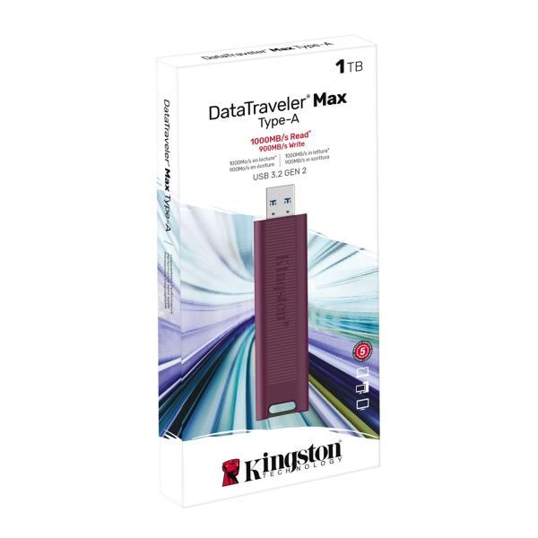 Kingston 1TB DataTraveler Max Type-A 1000R/ 900W USB 3.2. generácia 2 