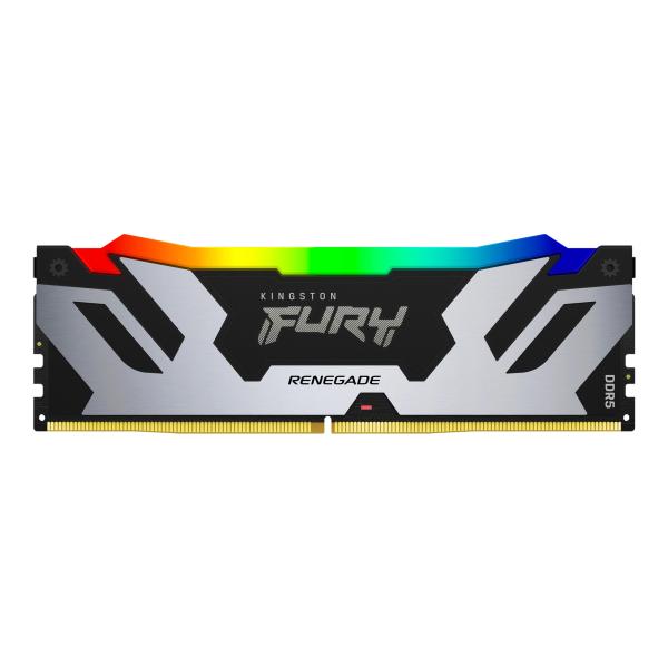 Kingston FURY Renegade/ DDR5/ 16GB/ 6400MHz/ CL32/ 1x16GB/ RGB/ Black/ Silv 