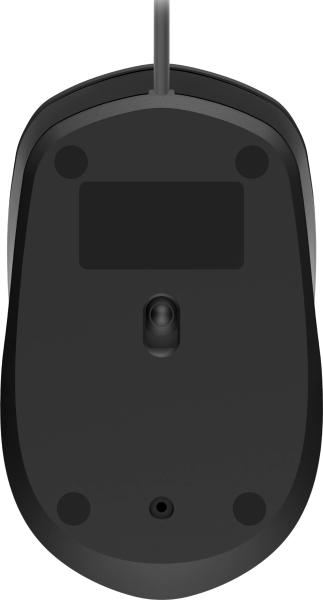 HP 150 Mouse/ Kancelárska/ Optická/ 1 600 DPI/ Drôtová USB/ Čierna 