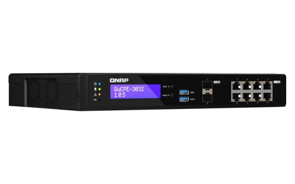 QNAP NVPE zariadenia QuCPE-3032-C3558R-8G (4core C3558R 2, 4GHz, 8GB RAM, 2x M.2, 8x2, 5GbE, 2x10G SFP+) 