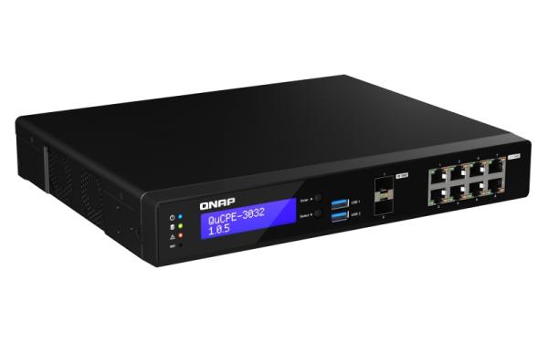 QNAP NVPE zariadenia QuCPE-3032-C3558R-8G (4core C3558R 2, 4GHz, 8GB RAM, 2x M.2, 8x2, 5GbE, 2x10G SFP+) 