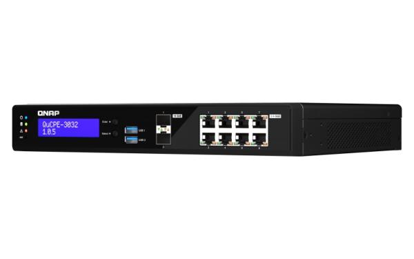 QNAP NVPE zariadenia QuCPE-3032-C3558R-8G (4core C3558R 2, 4GHz, 8GB RAM, 2x M.2, 8x2, 5GbE, 2x10G SFP+) 