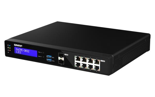 QNAP NVPE zariadenia QuCPE-3032-C3558R-8G (4core C3558R 2, 4GHz, 8GB RAM, 2x M.2, 8x2, 5GbE, 2x10G SFP+) 