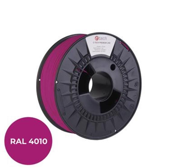 Tlačová struna (filament) C-TECH PREMIUM LINE, PETG, telekomunikačná fialová, RAL4010, 1, 75mm, 1kg