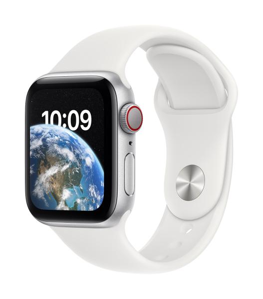 Apple Watch SE Cell/ 40mm/ Silver/ Sport Band/ White