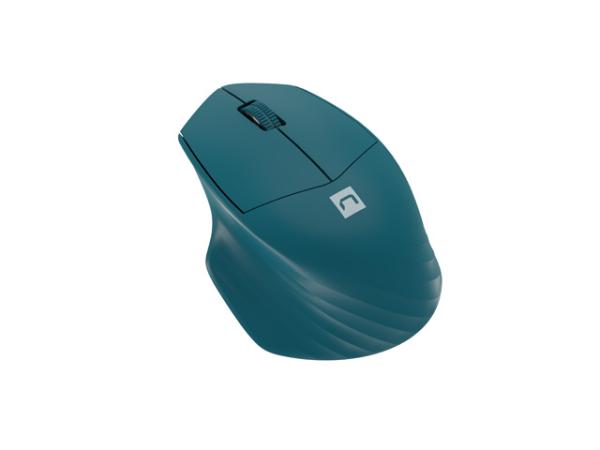 Natec optická myš SISKIN 2/ Kancelárska/ Optická/ Pre pravákov/ 1 600 DPI/ USB+BT/ Modrá 