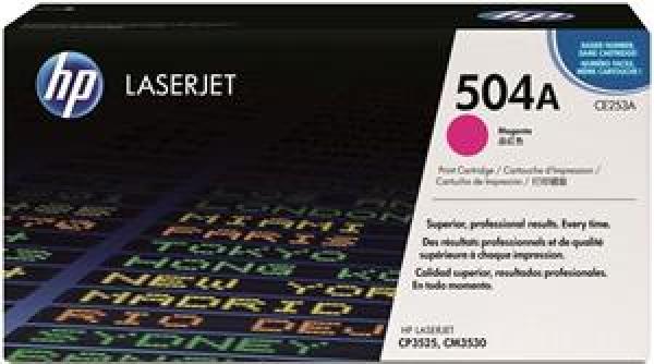 HP 504A Magenta LJ Toner Cart,  CE253A (7, 000 pages)