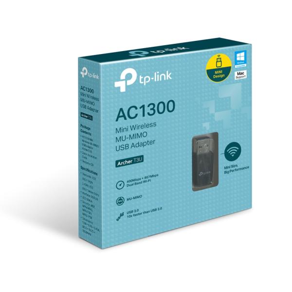 TP-Link Archer T3U, AC1300 USB 3.0 Wifi Adapter 