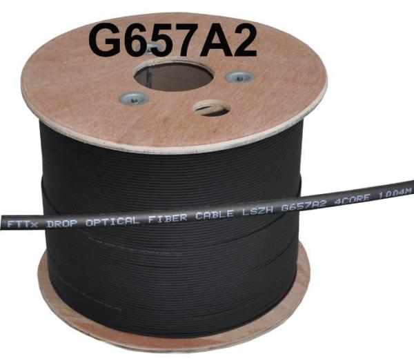 4vl. 9/ 125 DROP FTTx kábel G.657A2 black LSOH