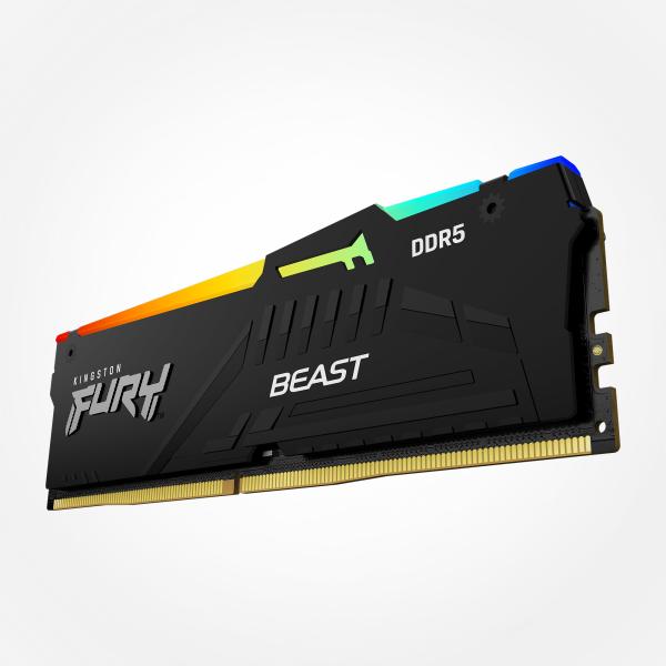 Kingston FURY Beast EXPO/ DDR5/ 16GB/ 6000MHz/ CL36/ 1x16GB/ RGB/ Black
