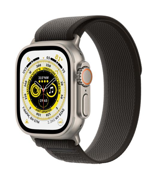 Apple Watch Ultra/ 49mm/ Titan/ Sport Band/ Black-Gray Trail