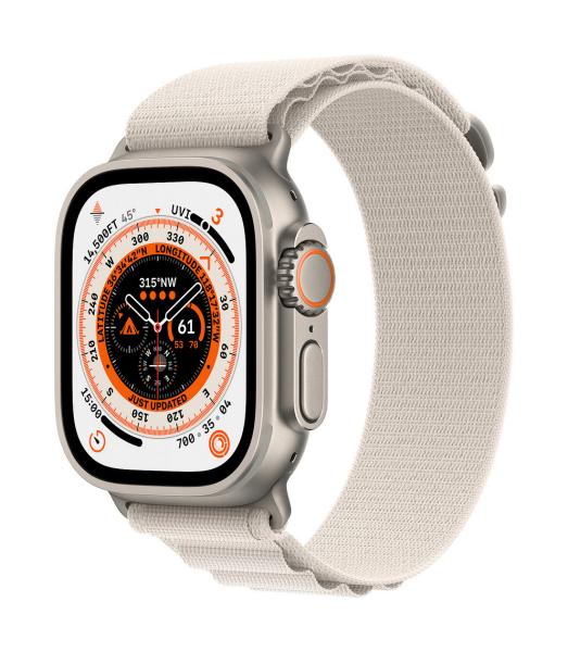 Apple Watch Ultra/ 49mm/ Titan/ Sport Band/ Starlight Alpine